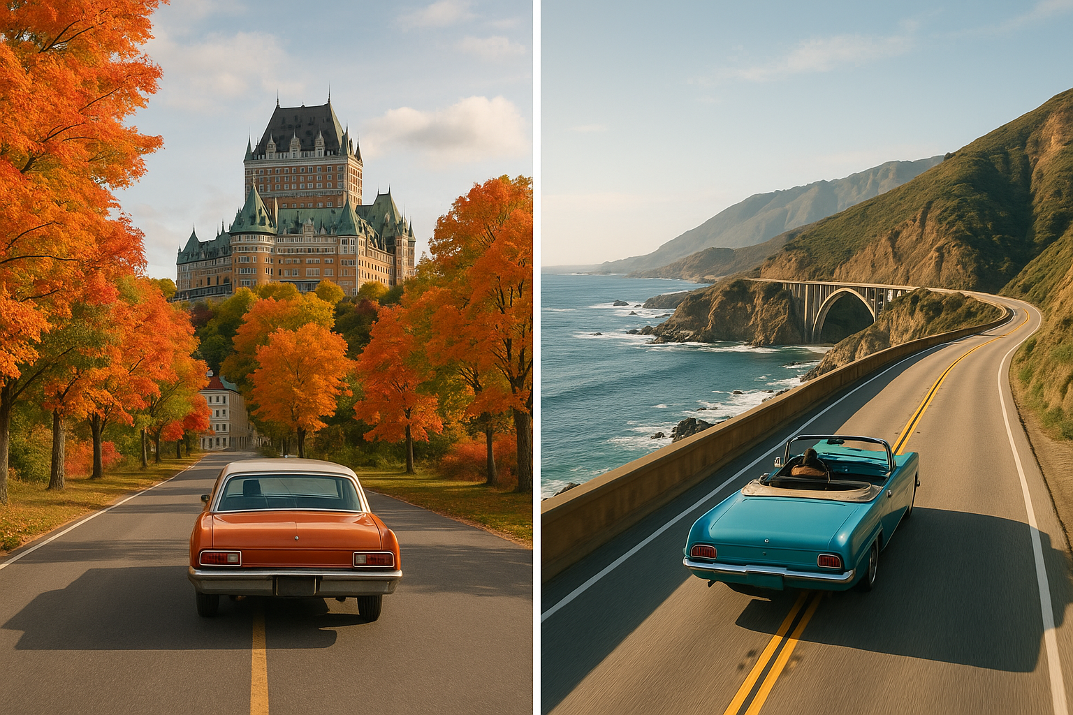 North American Road Trips: Montreal-to-Quebec City vs. San Francisco-to-San Diego (2026 Comparison)